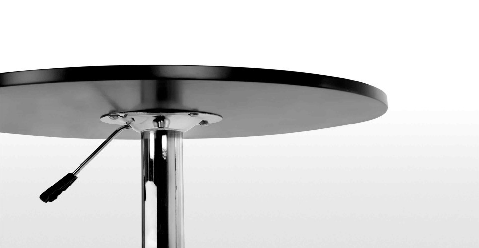 Mesa MABEL, graduable, tapa soft negra, 70 cms de diámetro - Imagen 4