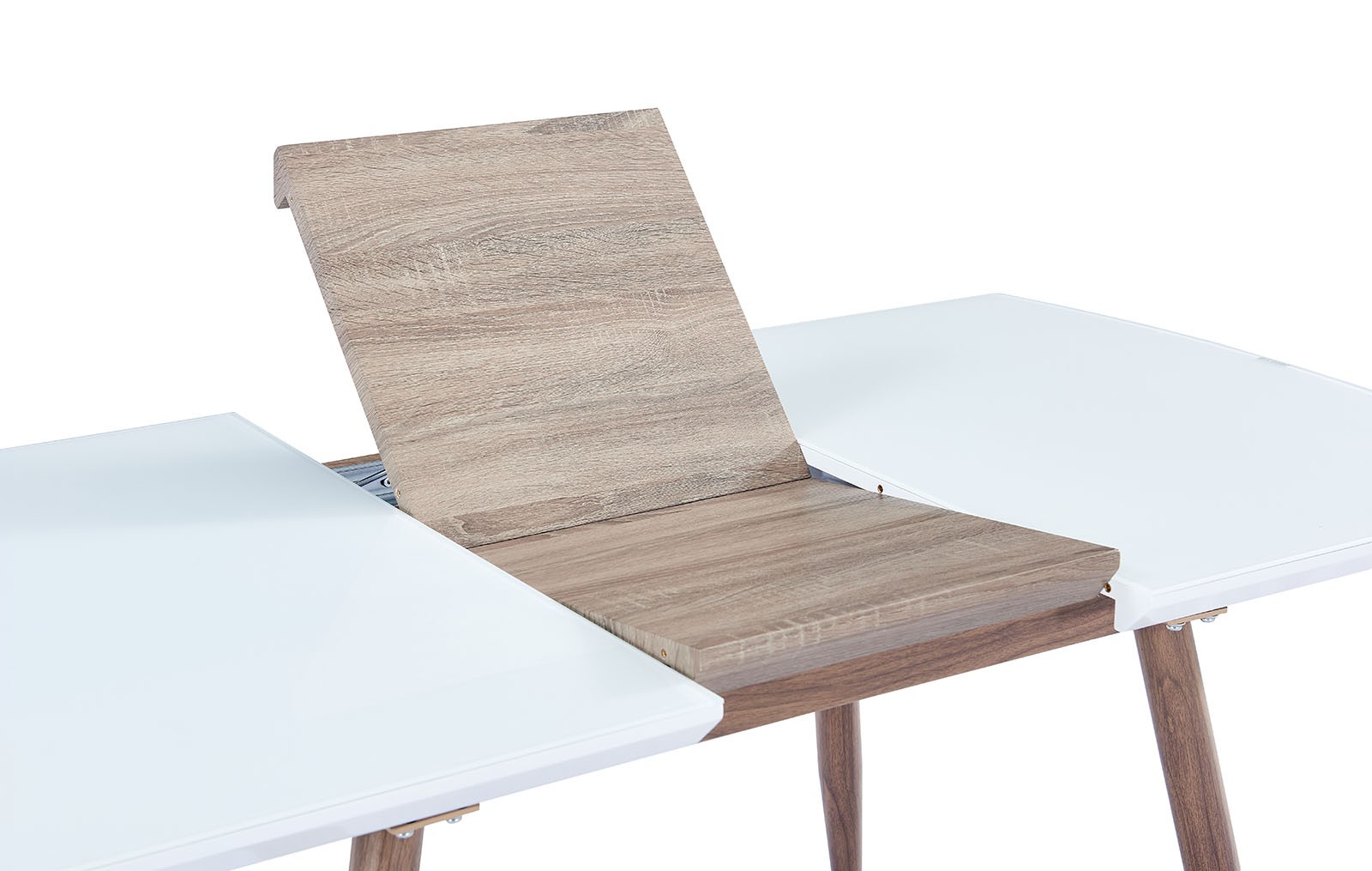Mesa SOHAIL, extensible, metal, madera, cristal,140 ~ 180x80 cms - Imagen 4