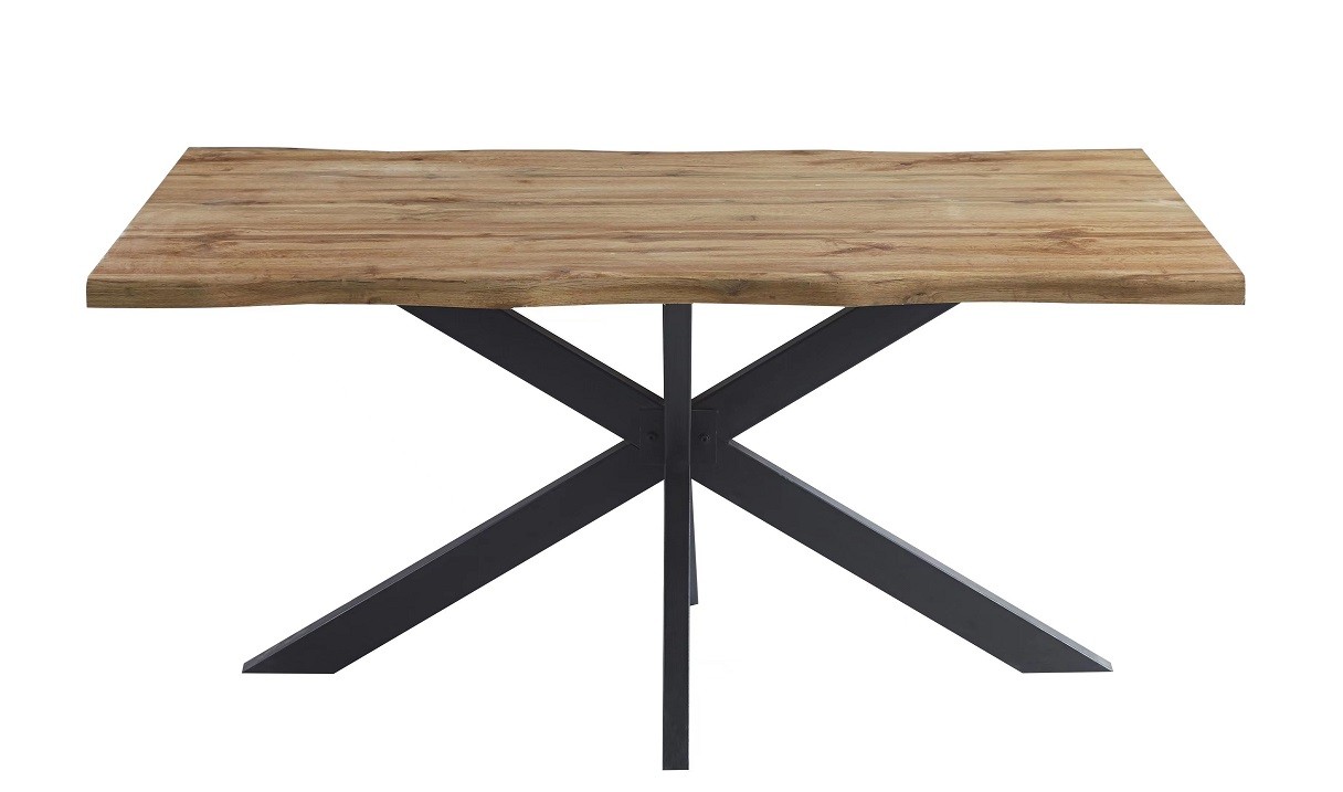 Mesa TOLEDO 150, metal negro, tapa DM bilaminado de 150 x 90 cms - Imagen 2