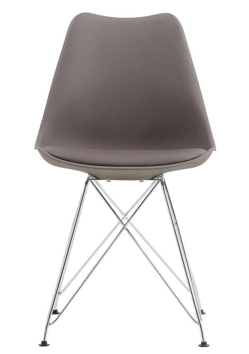 Silla BELLA (SU), cromada, carcasa y cojín gris oscuro - Imagen 2