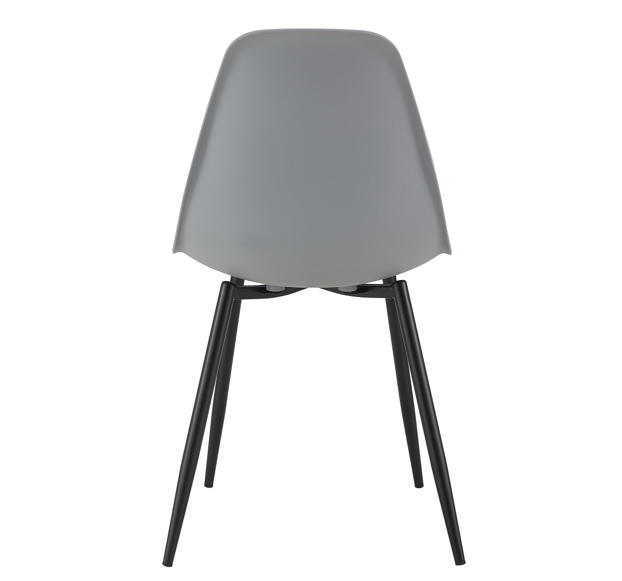 Silla CLUNY, metal negro, polipropileno gris - Imagen 5