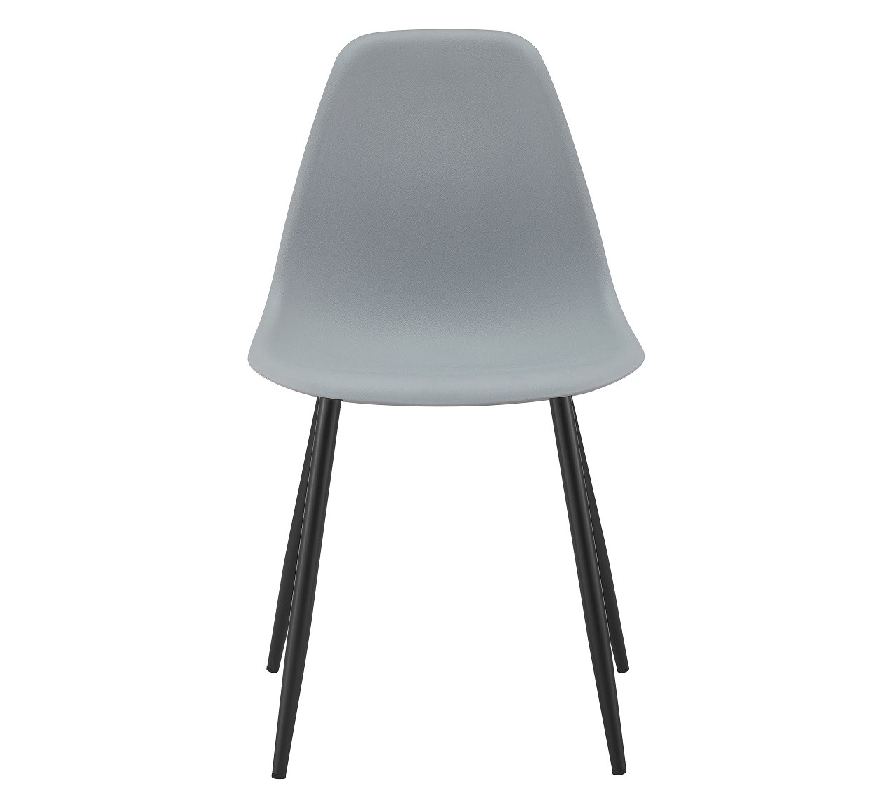 Silla CLUNY, metal negro, polipropileno gris - Imagen 2