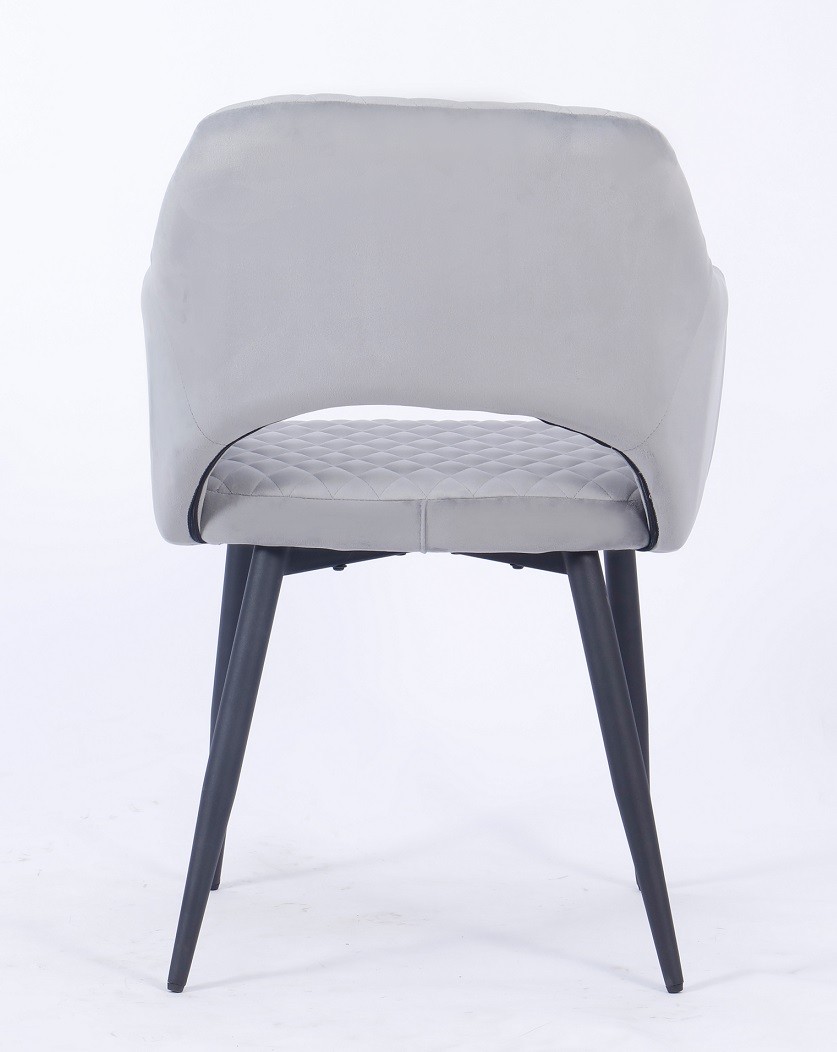 Sillón HONORIO, metal, tapizado velvet 19 gris - Imagen 5