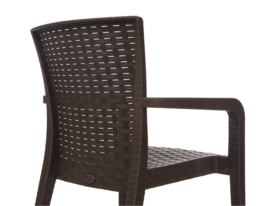 Sillón JAZMIN, apilable, polipropileno antracita - Imagen 3