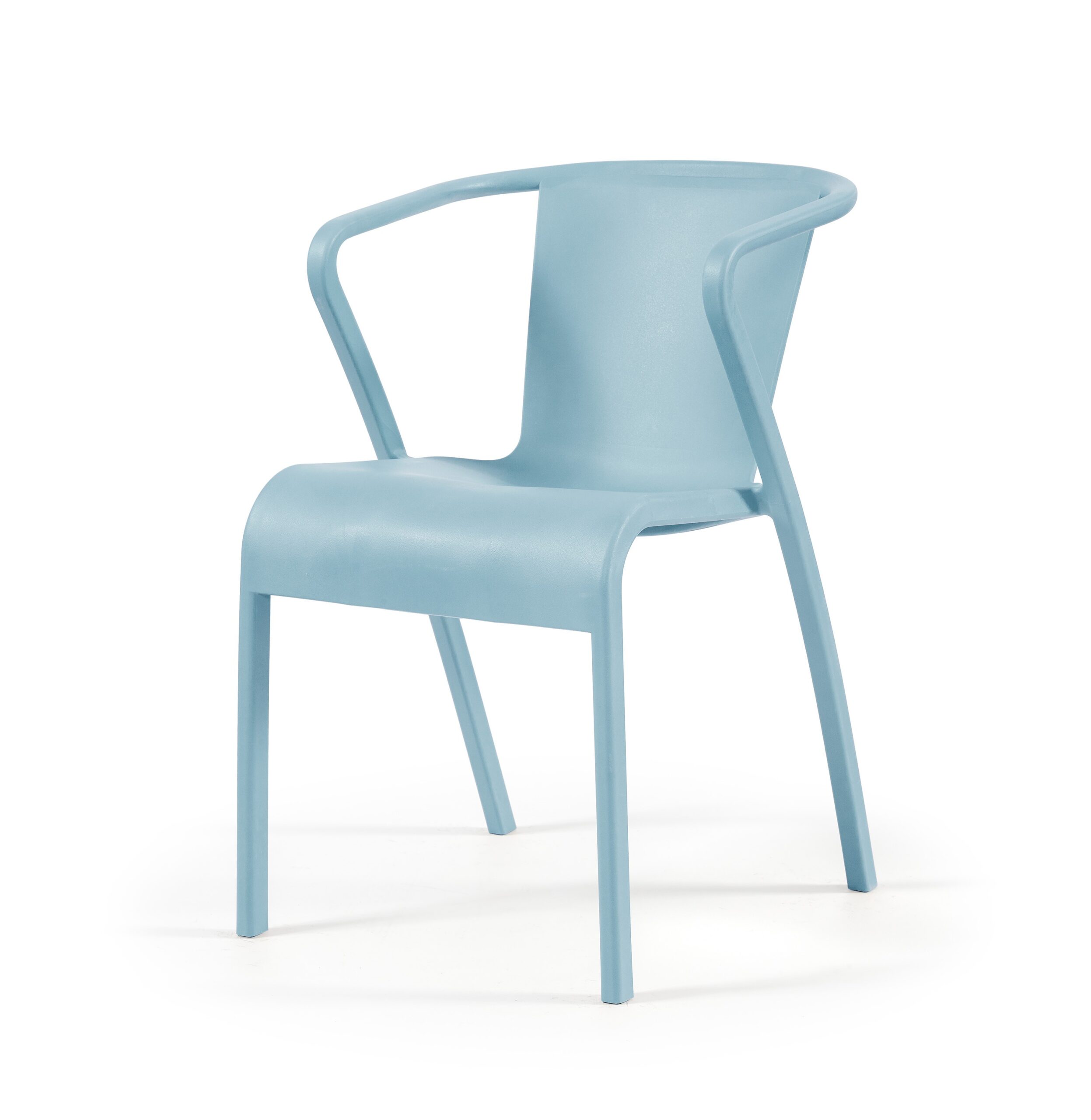 Sillón LUGO, apilable, polipropileno blanco* - Imagen 8