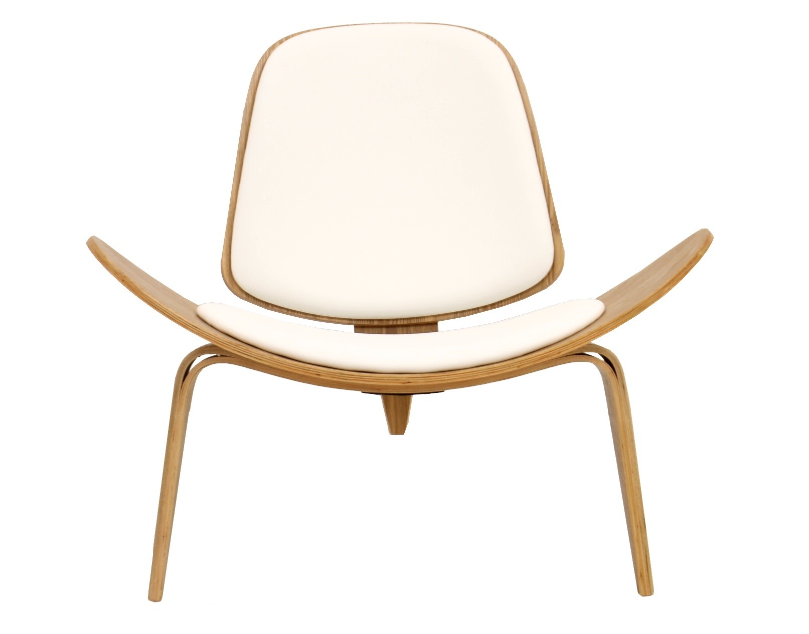 Sillón NORDIC (R), fresno, similpiel blanca - Imagen 2
