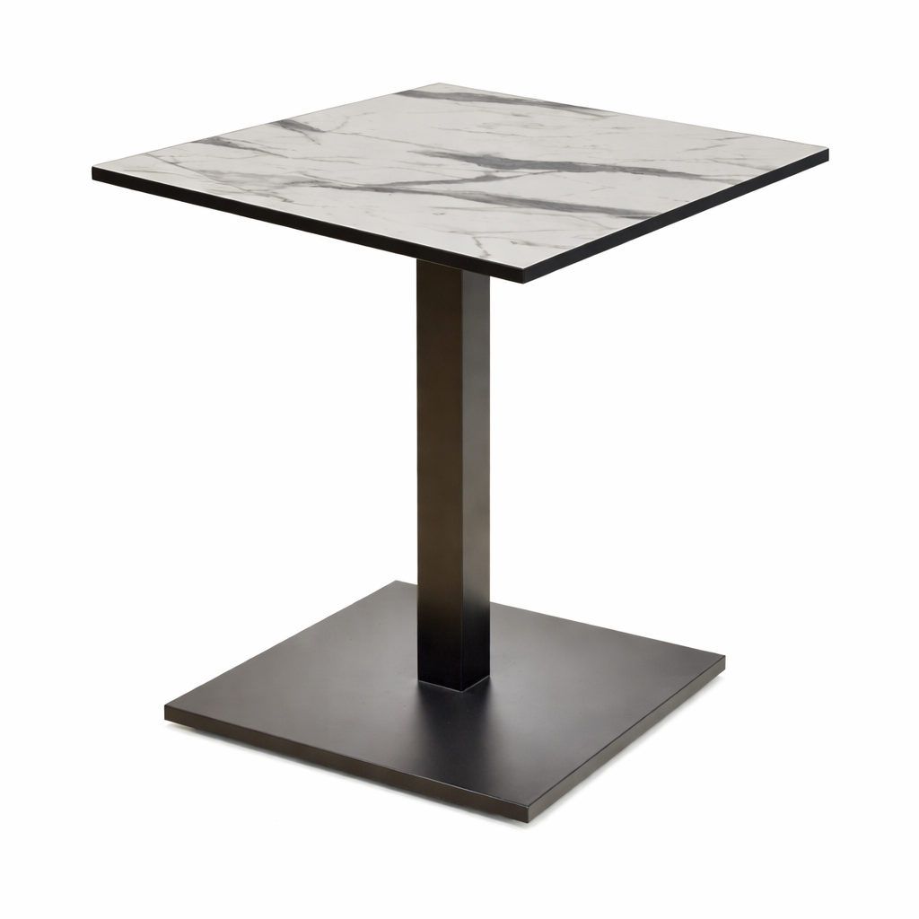 Base de mesa BEVERLY, tubo cuadrado, negra, base de 45 x 45 cms, altura 72 cms - Imagen 3