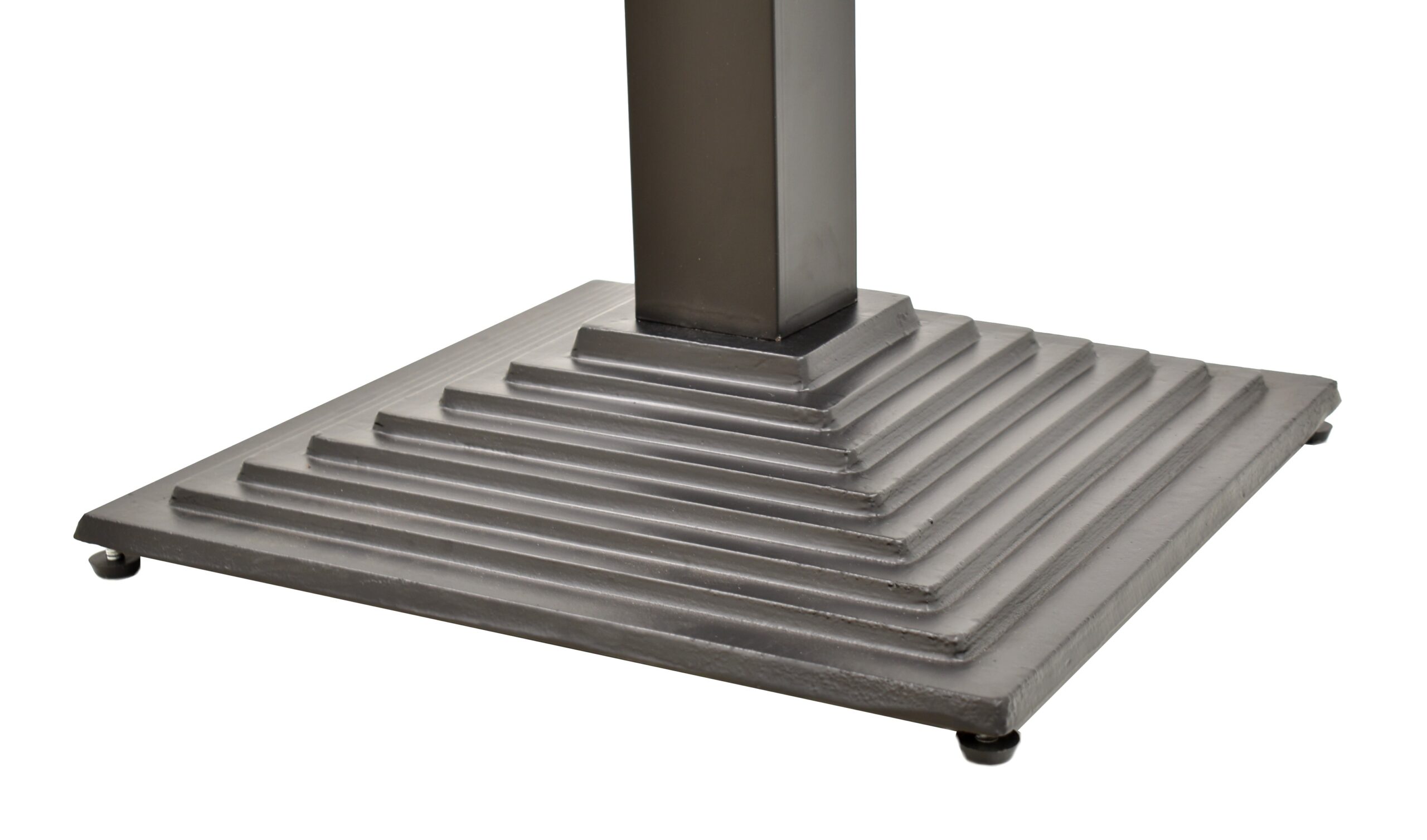 Base de mesa ELBA, alta, negra, base de 44 x 44 cms, altura 110 cms - Imagen 3