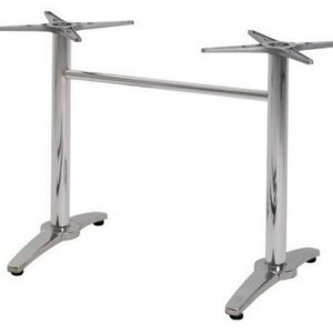 Base de mesa ROMA NEW, rectangular, inoxidable y aluminio