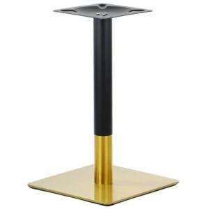 Base de mesa VERSALLES NEW 72 CUDO, dorada y negra, 45 x 45 cms, altura 72 cms