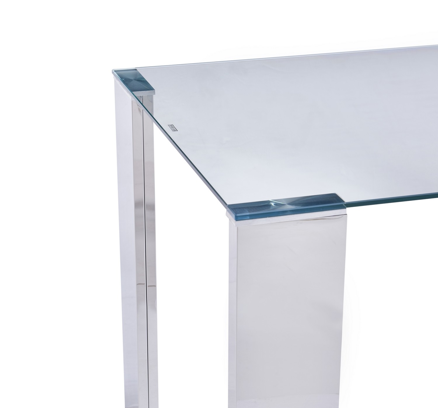 Mesa BETSY, acero inoxidable, cristal templado, 160x90 cms - Imagen 3