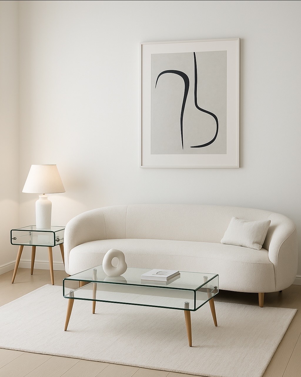 Mesa HOLANDA, madera, cristal, 110x55 cms - Imagen 3