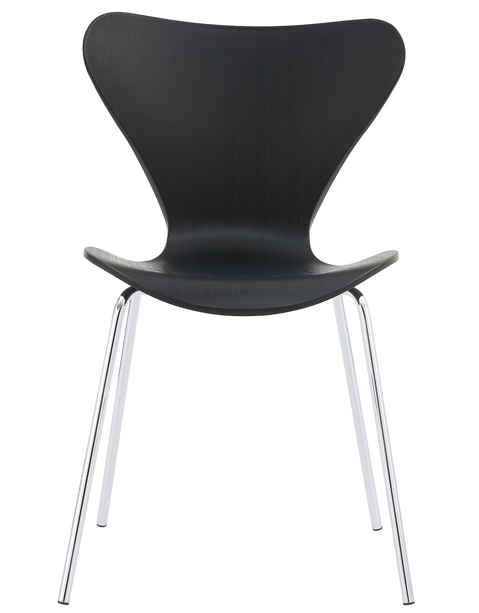 Silla ARNE NEW, apilable, cromada, polipropileno negro - Imagen 2