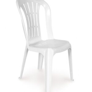 Silla CANARIAS, monoblock, apilable, blanco