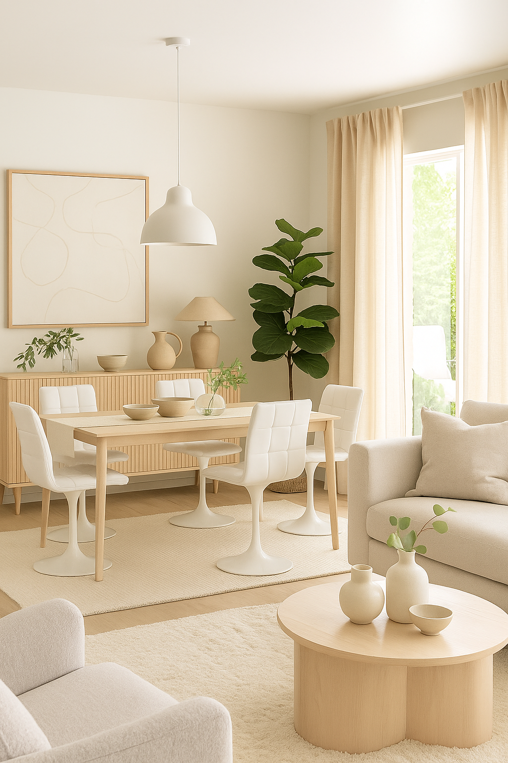Silla IVONNE, metal blanco, tapizado similpiel blanca - Imagen 2
