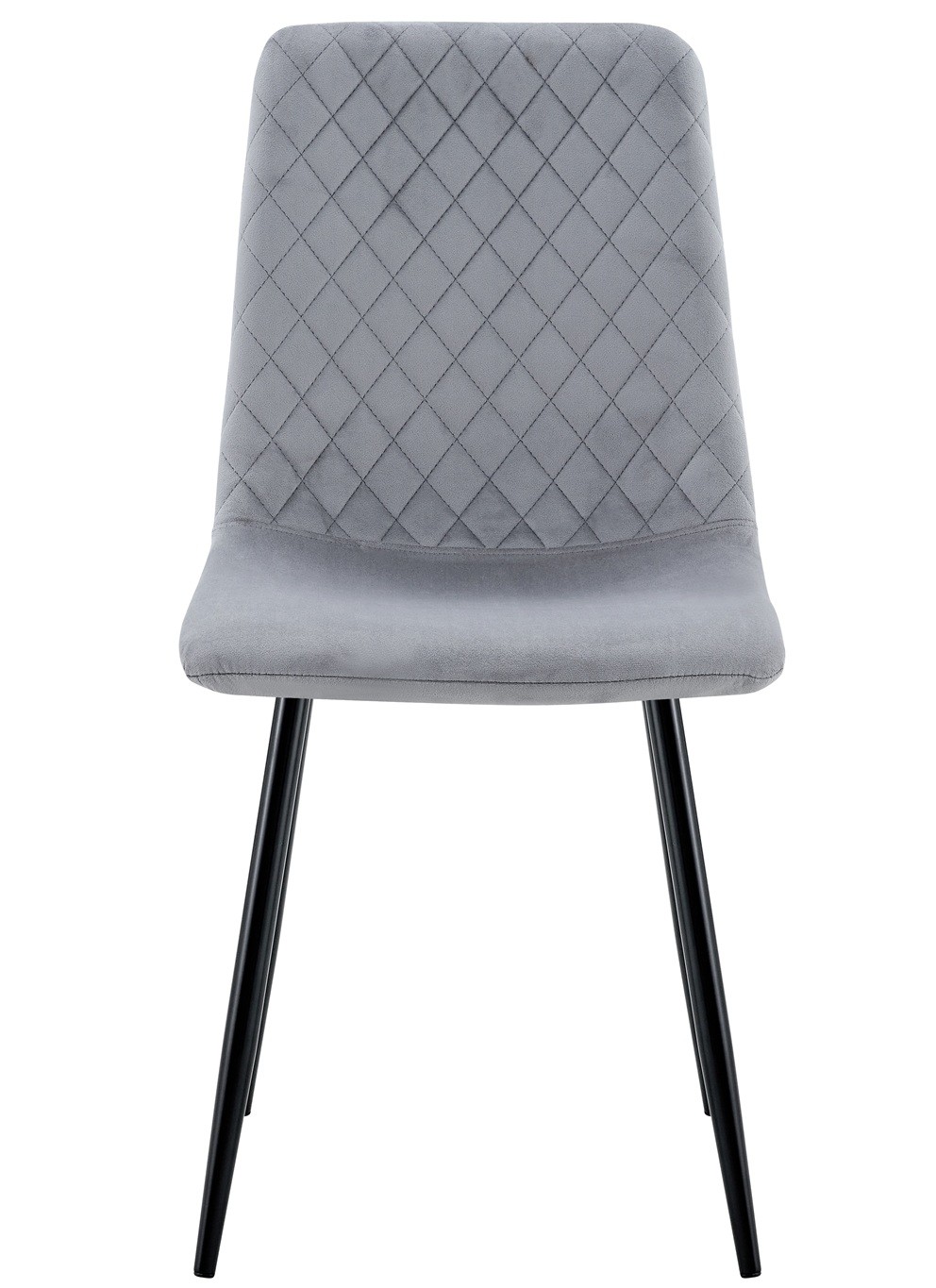 Silla LUCIA NEW, metal, tapizado velvet gris oscuro - Imagen 2