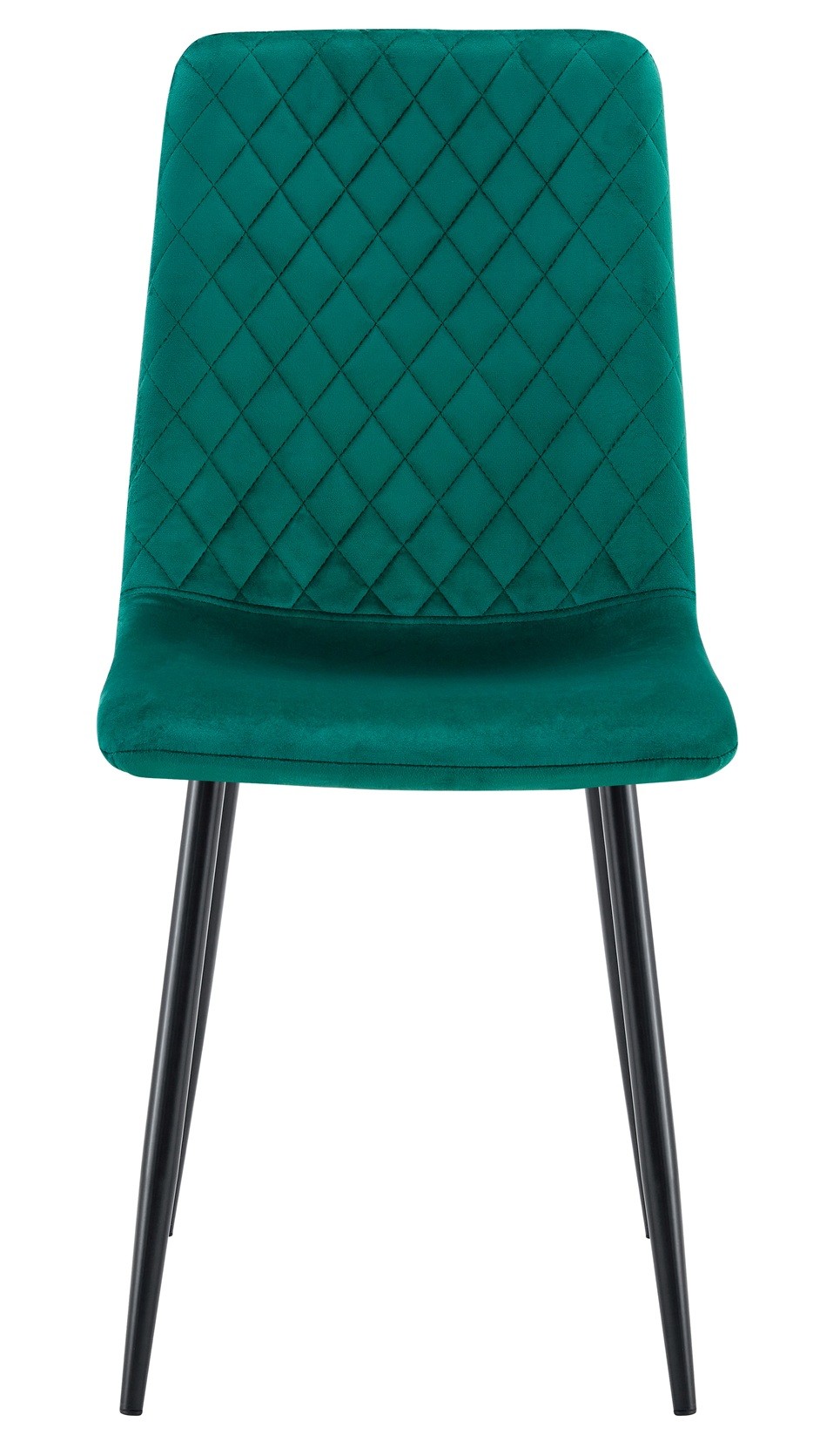 Silla LUCIA NEW, metal, tapizado velvet verde oscuro - Imagen 2
