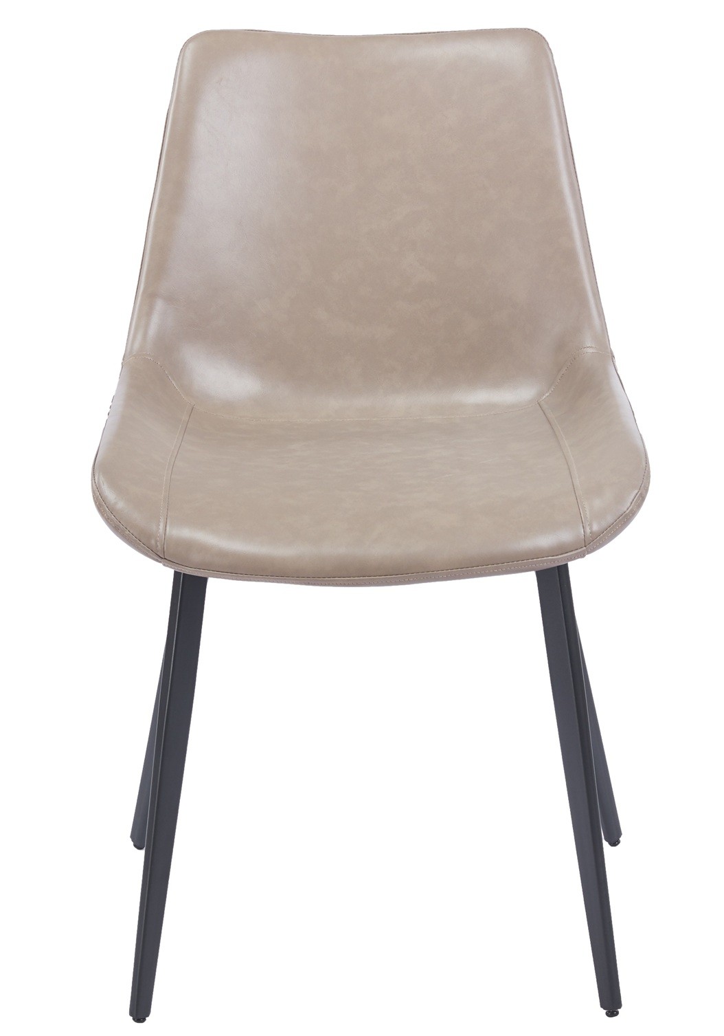 Silla MADRIGAL, metal, similpiel vintage gris - Imagen 2