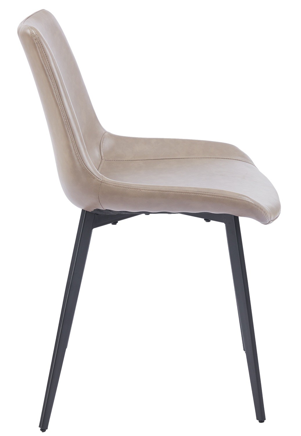 Silla MADRIGAL, metal, similpiel vintage gris - Imagen 3