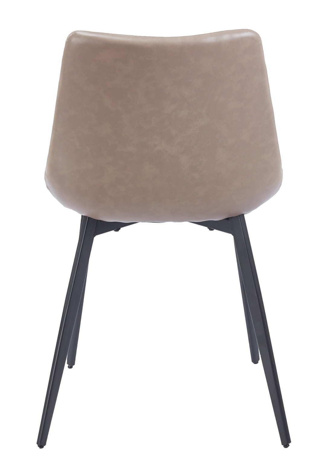 Silla MADRIGAL, metal, similpiel vintage gris - Imagen 4