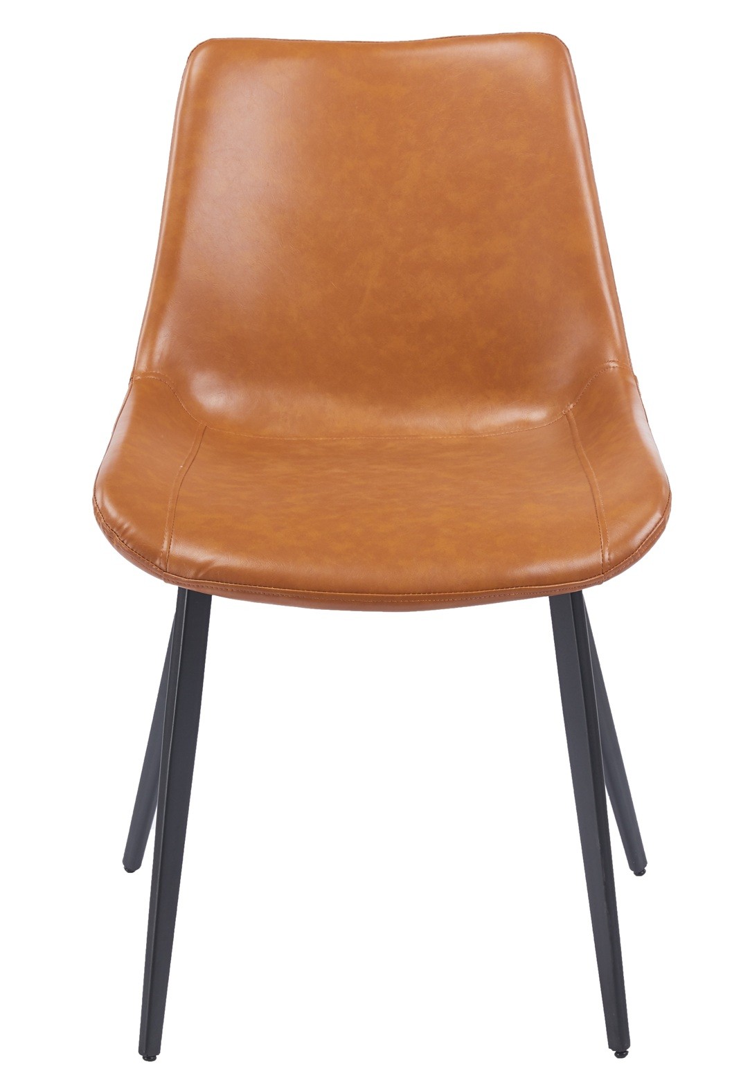 Silla MADRIGAL, metal, similpiel vintage marrón - Imagen 3