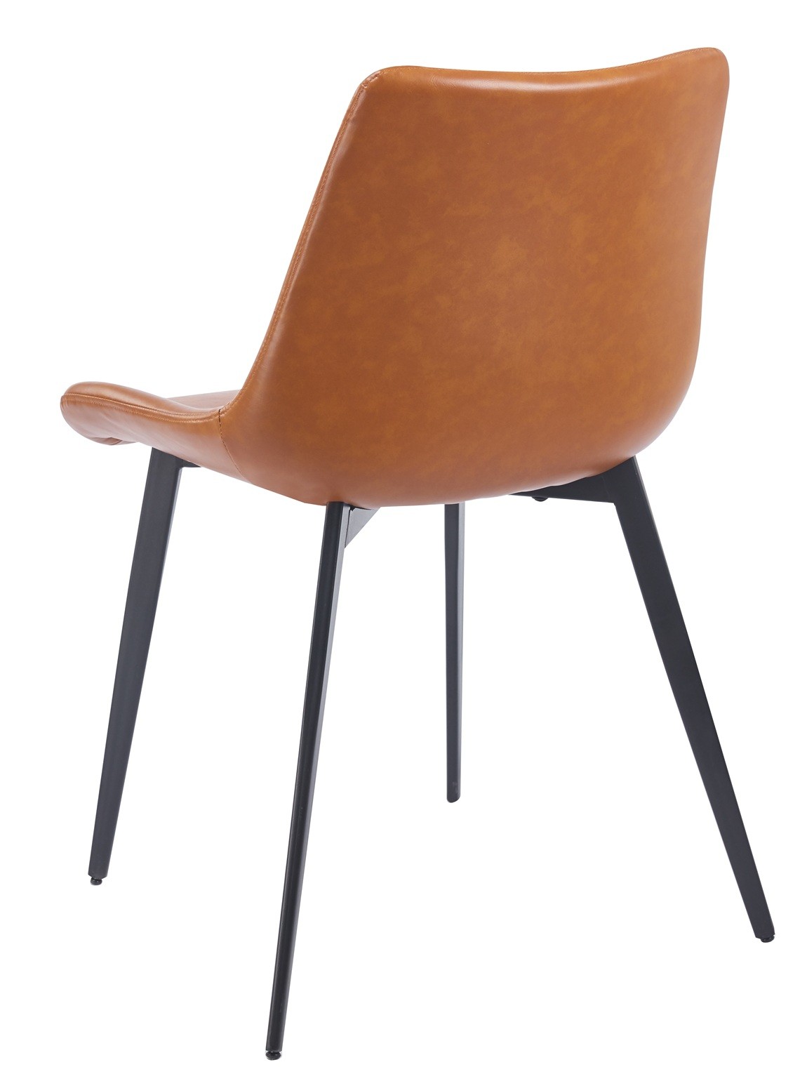 Silla MADRIGAL, metal, similpiel vintage marrón - Imagen 5