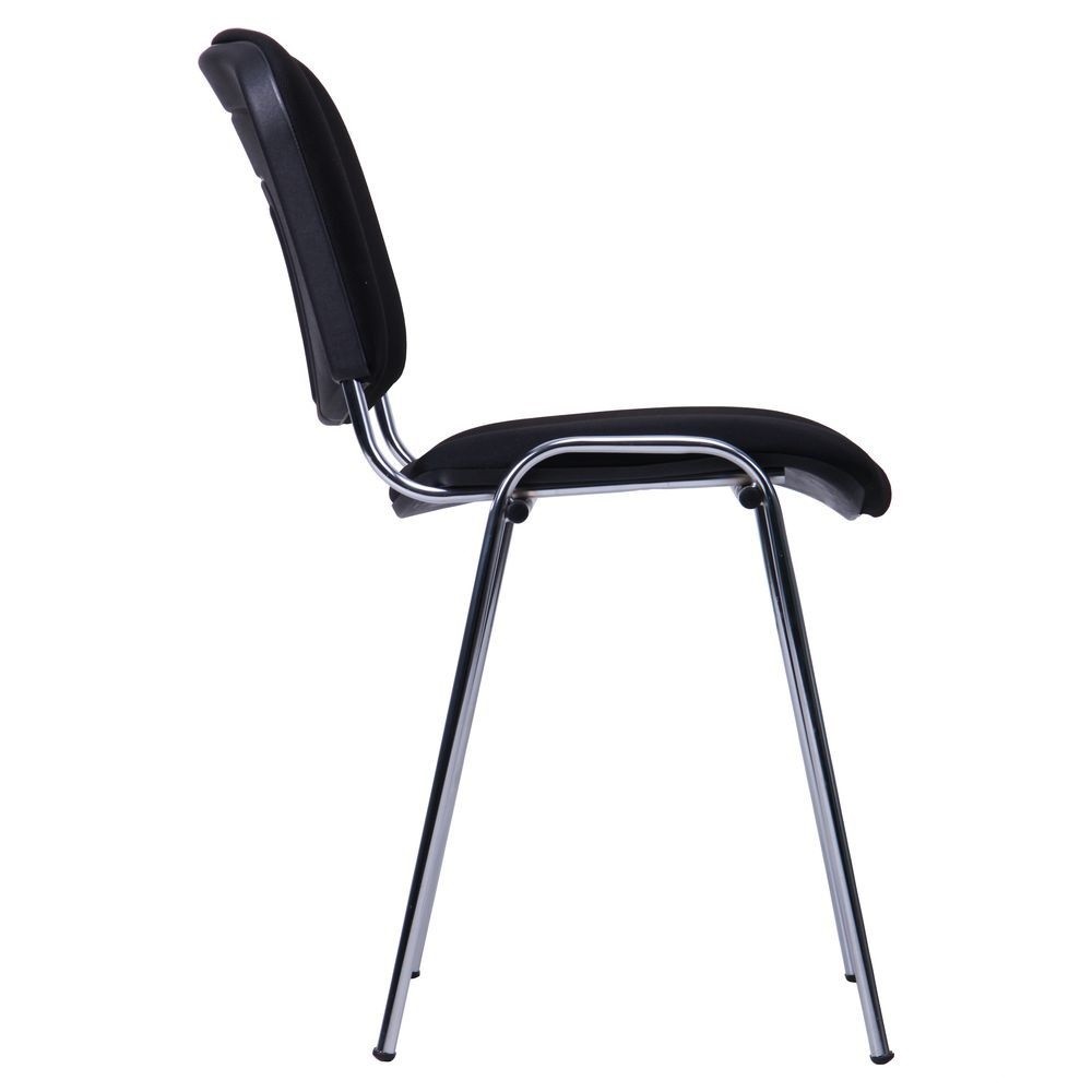Silla NIZA NEW AM, chasis cromado, tejido A1, color negro - Imagen 4
