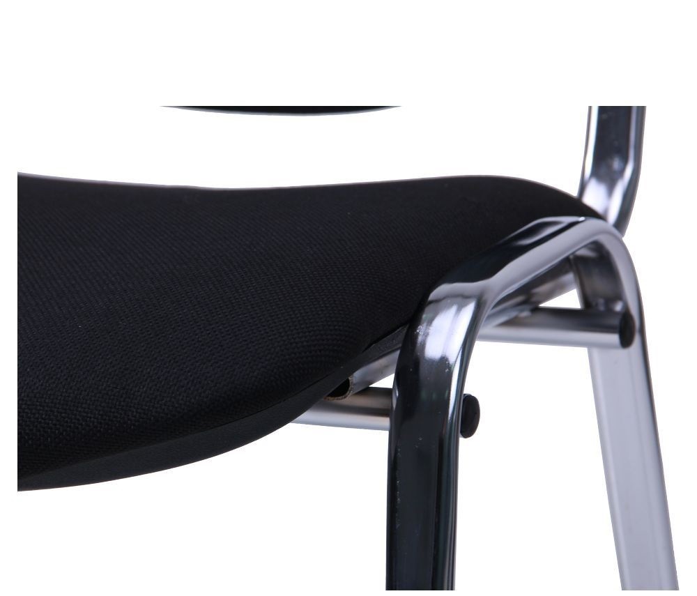 Silla NIZA NEW AM, chasis cromado, tejido A1, color negro - Imagen 7