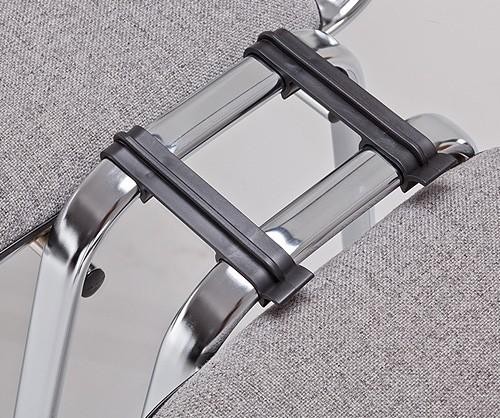 Silla NIZA NEW AM, chasis cromado, tejido A1, color negro - Imagen 9