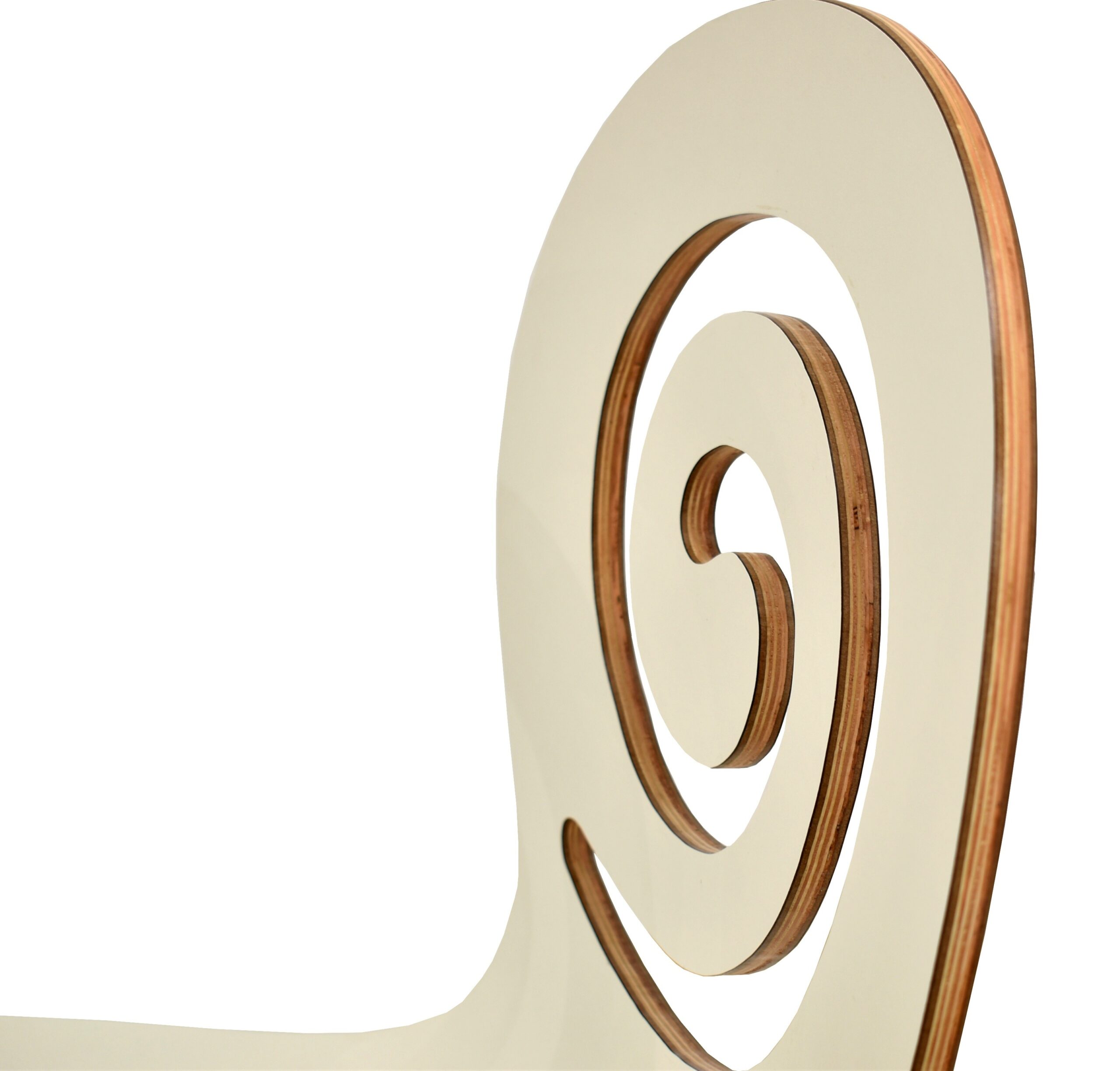 Silla PINSAPO, apilable, acero inoxidable, laminado blanco roto - Imagen 5