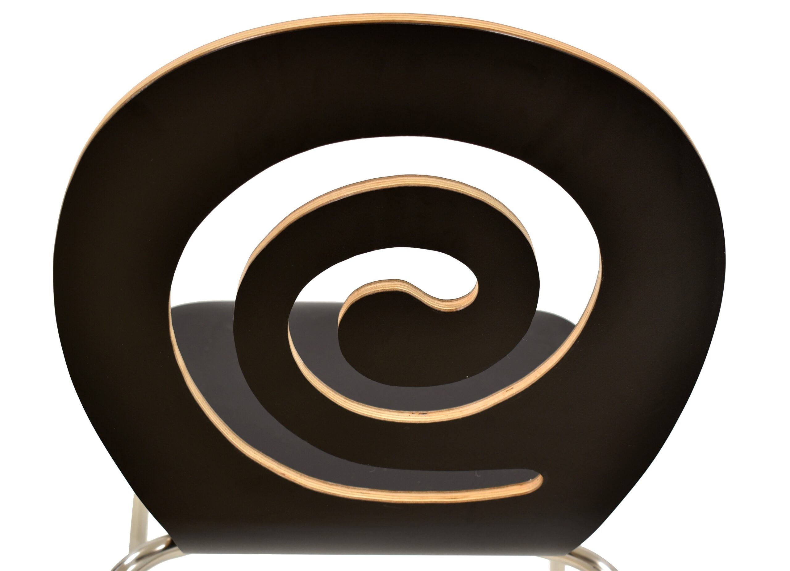 Silla PINSAPO, apilable, acero inoxidable, laminado negro - Imagen 4