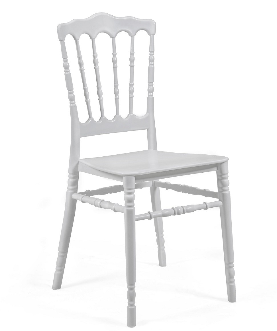 Silla WEDDING, apilable, polipropileno blanco