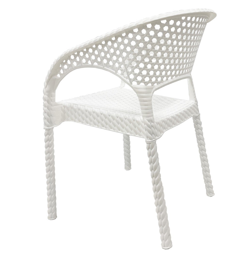 Sillón CALVIN, apilable, polipropileno blanco - Imagen 2
