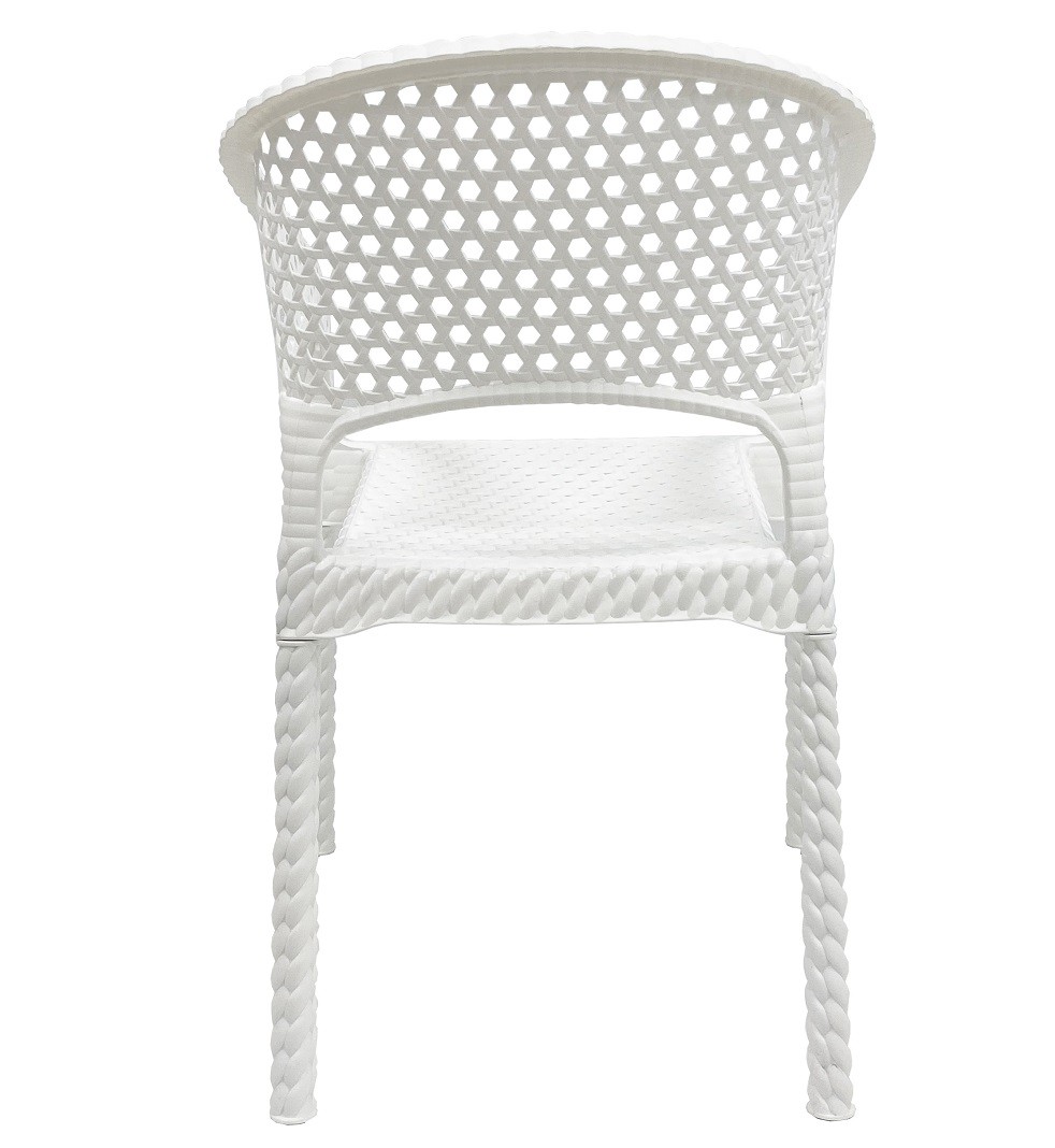 Sillón CALVIN, apilable, polipropileno blanco - Imagen 4