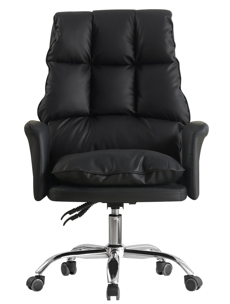 Sillón de oficina MAINZ, alto, giratorio, similpiel negra - Imagen 3