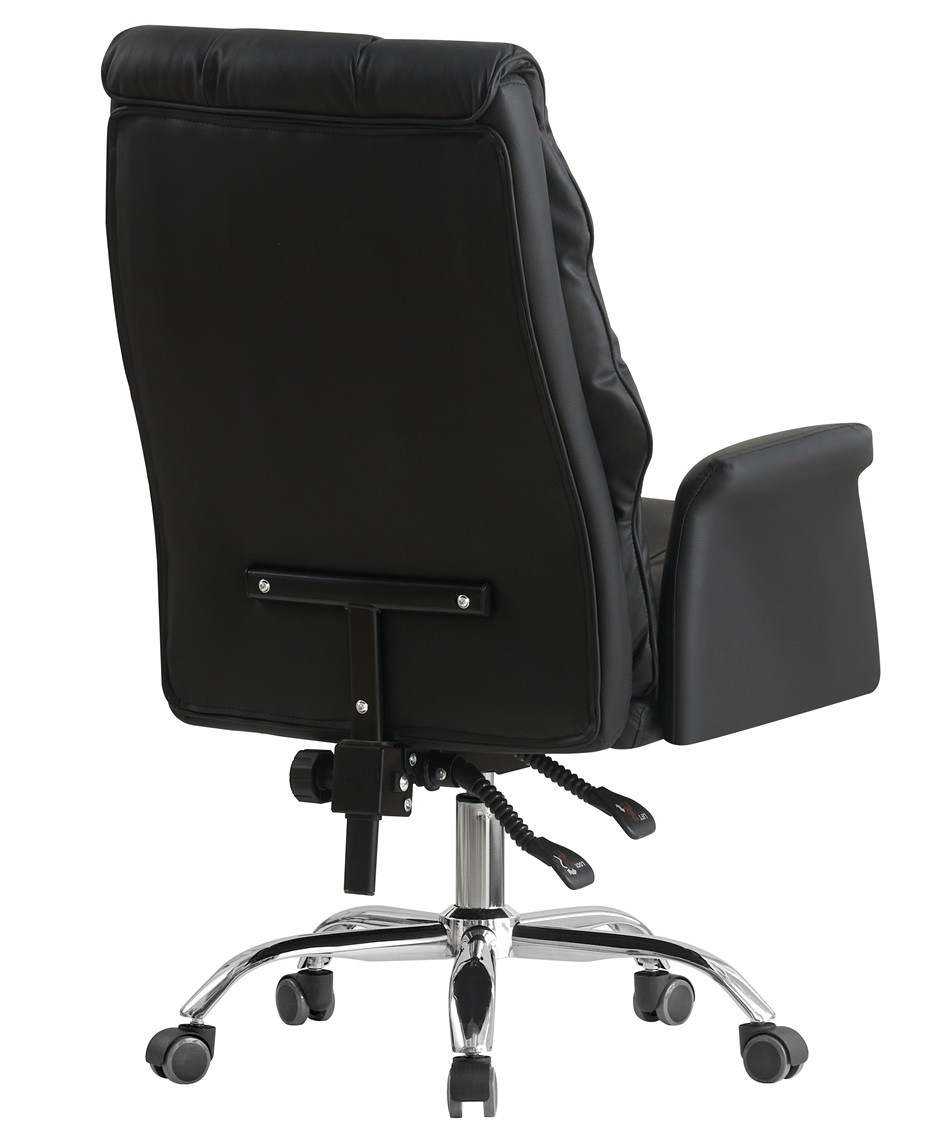 Sillón de oficina MAINZ, alto, giratorio, similpiel negra - Imagen 4