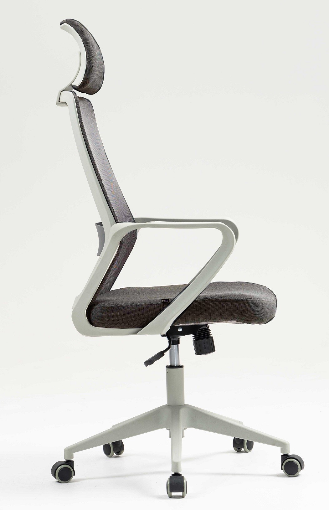 Sillón de oficina MARIO, alto, gris, malla y asiento gris - Imagen 3