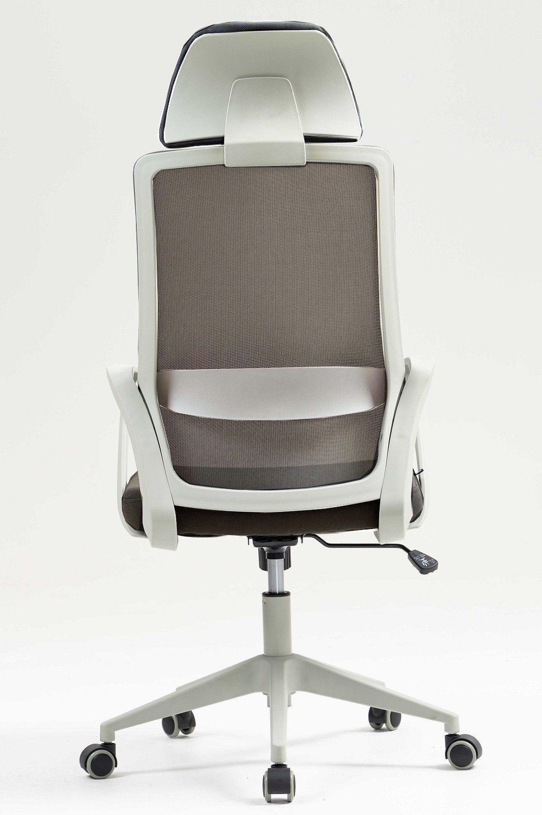 Sillón de oficina MARIO, alto, gris, malla y asiento gris - Imagen 2