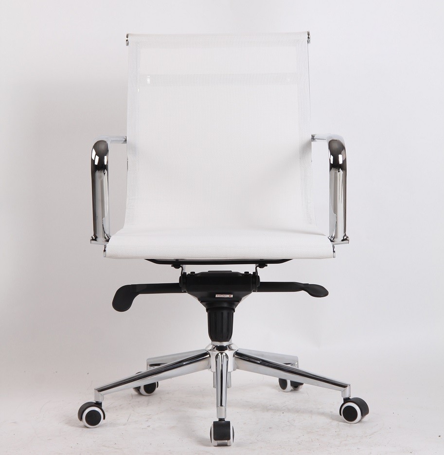 Sillón de oficina MAX NEW, giratorio, malla blanca - Imagen 2