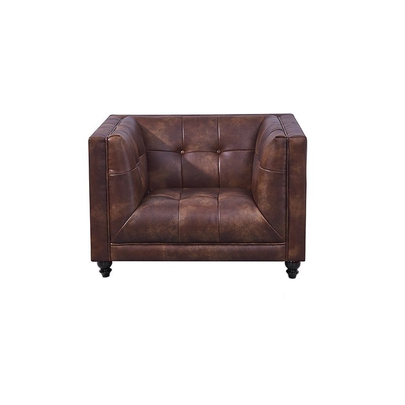 Sillón LEWIS, similpiel cuero viejo - Imagen 3