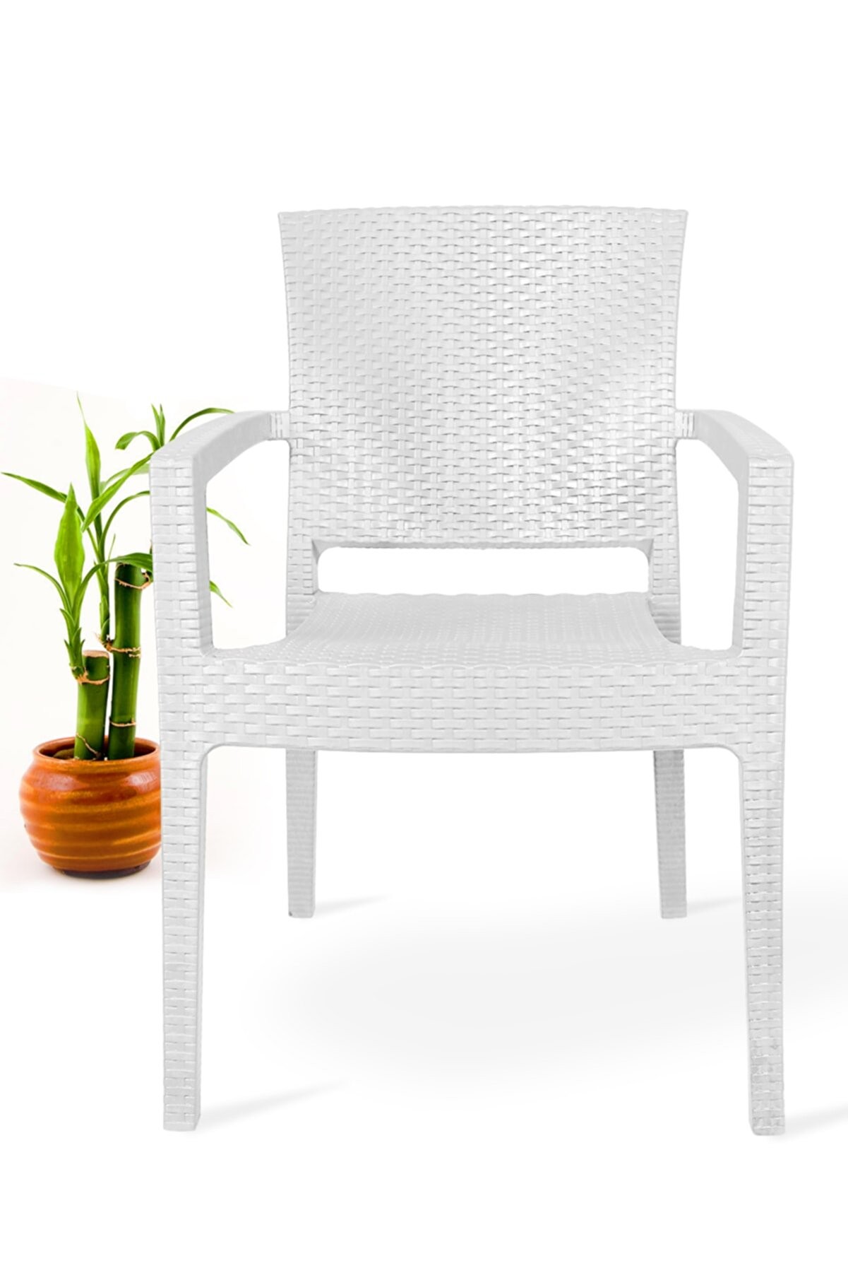Sillón LIDO, apilable, polipropileno blanco - Imagen 3