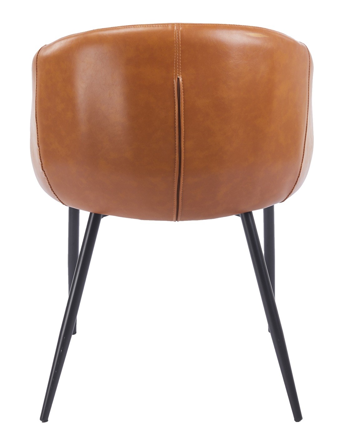Sillón PELAYO, metal, similpiel vintage marrón - Imagen 4