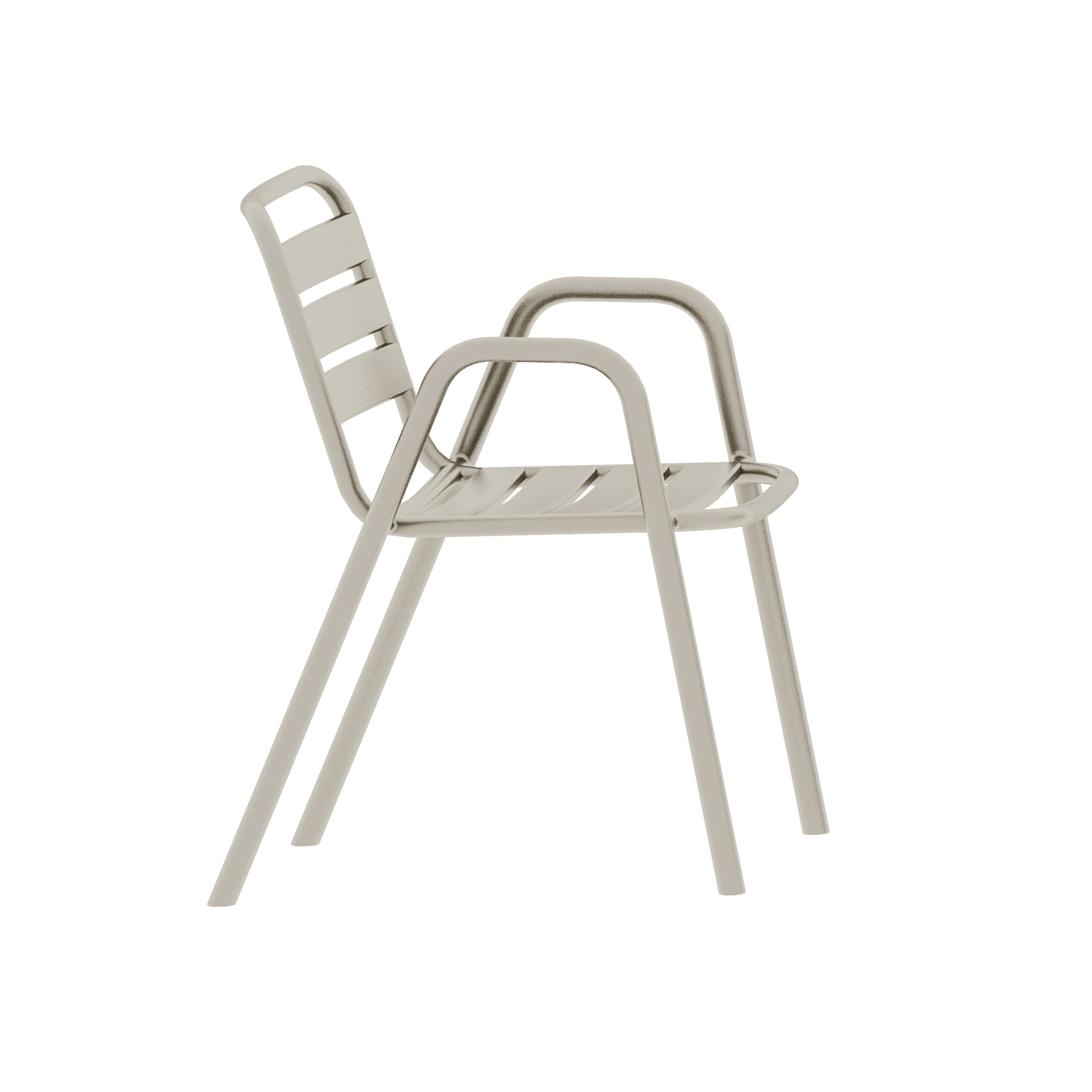 Sillón TROPICANA, apilable, polipropileno gris pálido - Imagen 5