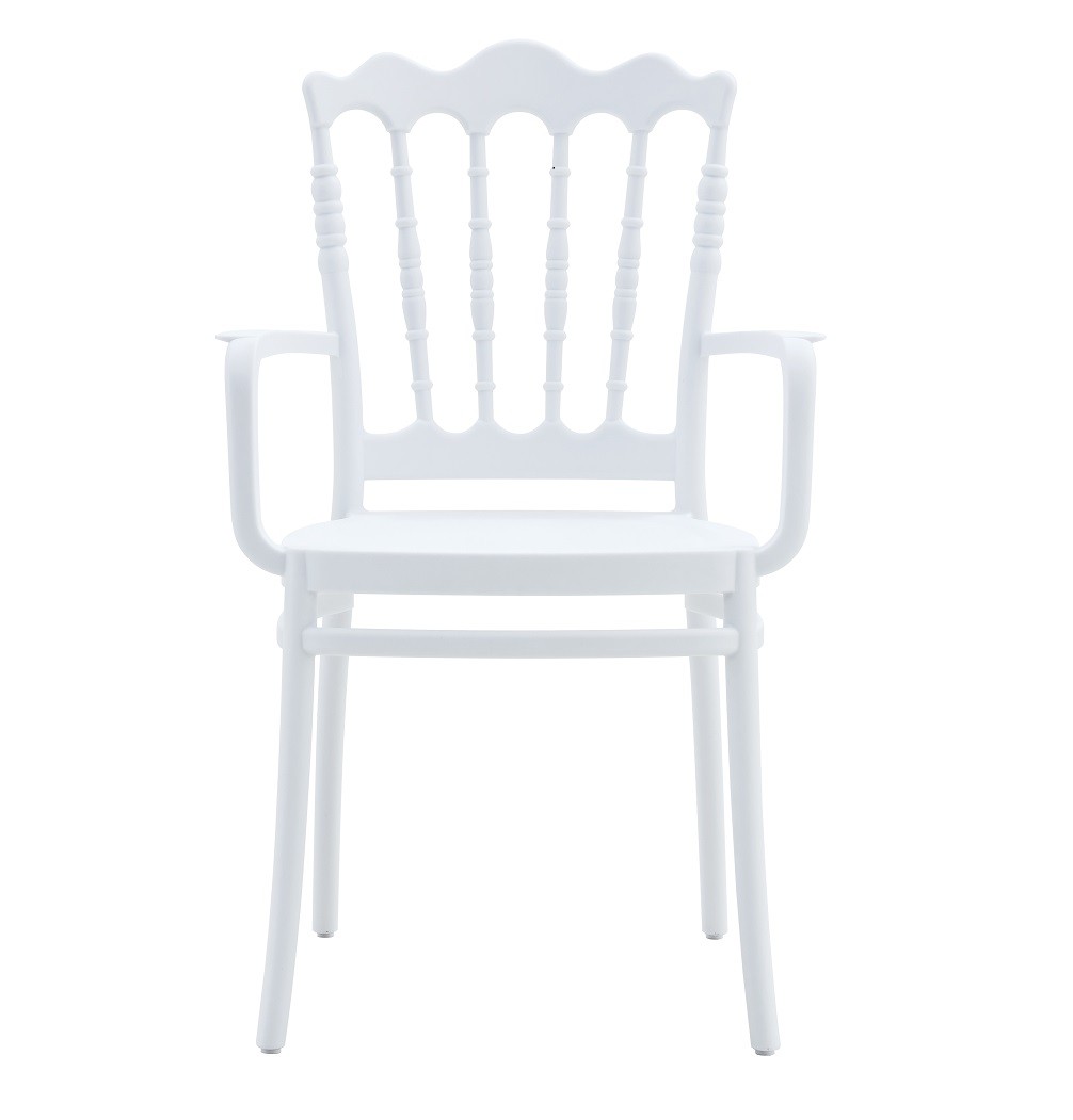 Sillón WEDDING, apilable, polipropileno blanco - Imagen 2