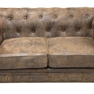 Sofá CHESTER PREMIUM, 2 plazas, similpiel vintage