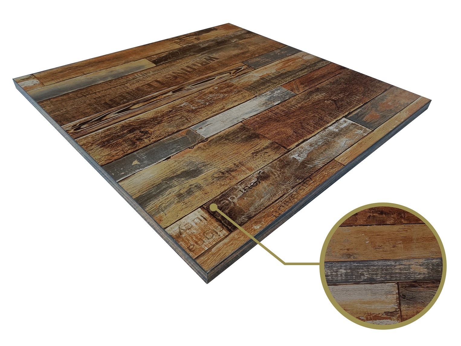 Tablero de mesa HD7347, vintage, 80 x 80 cms