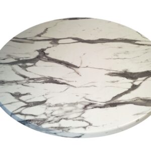 Tablero de mesa Werzalit WER-FANTASY, Mármol Ayfon 5657, 70 cms de diámetro