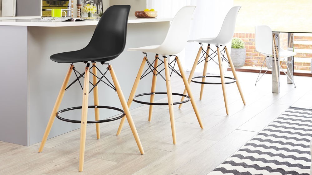 Taburete STAR (SU), madera, carcasa blanca - Imagen 5
