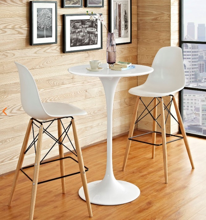 Taburete STAR (SU), madera, carcasa blanca - Imagen 7