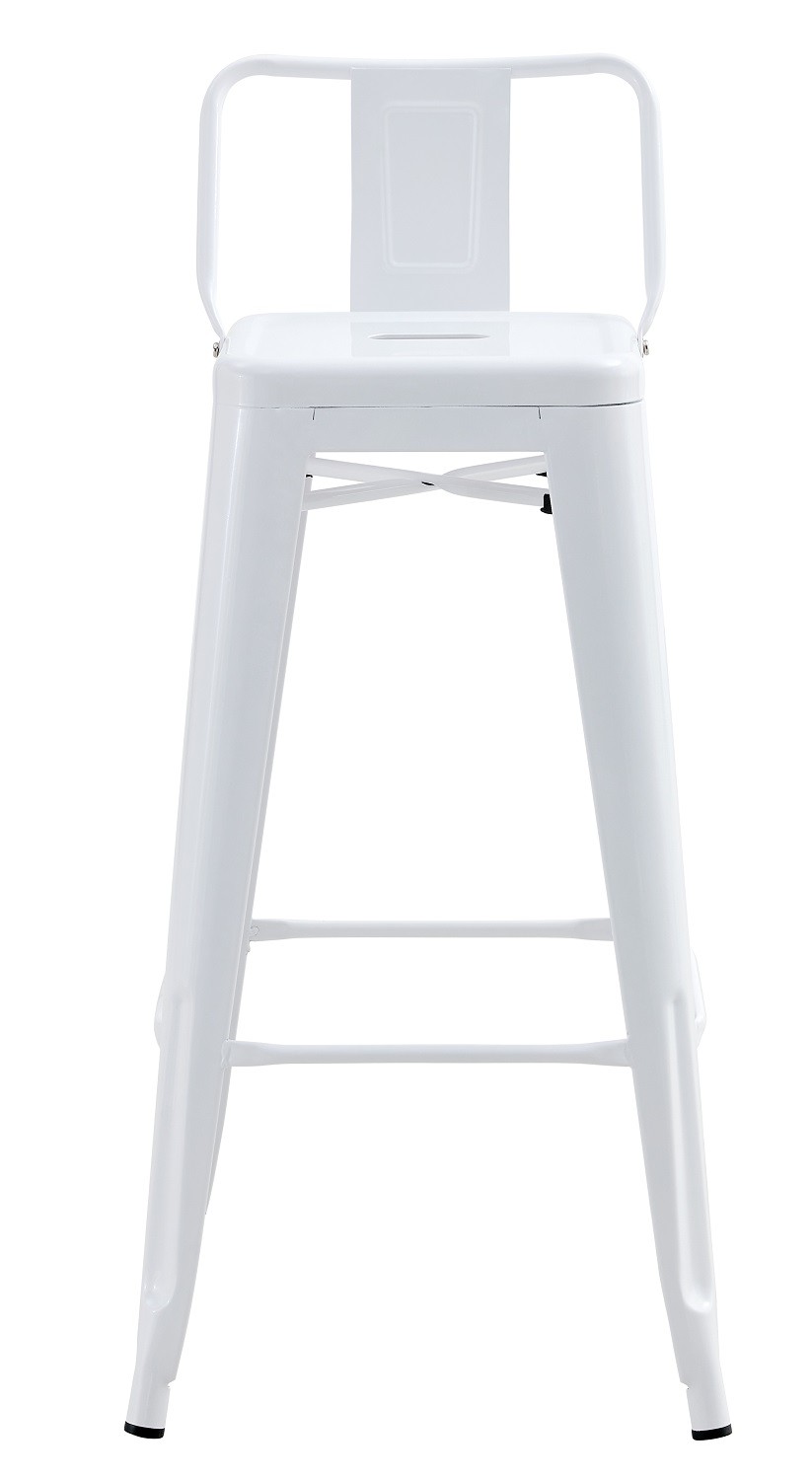 Taburete TOL R1 EK, apilable, acero, blanco - Imagen 2